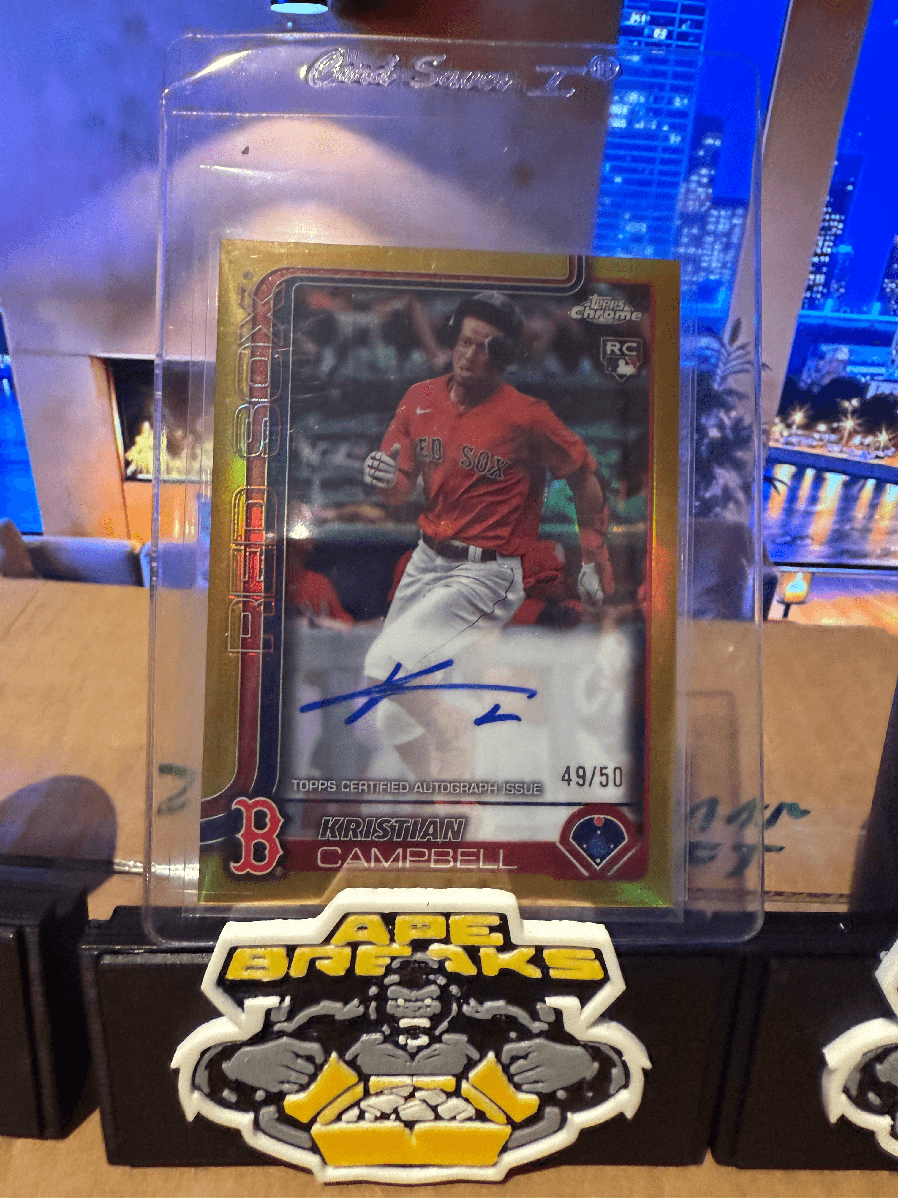 2025 Topps Chrome Kristian Campbell true gold rookie auto 49/50