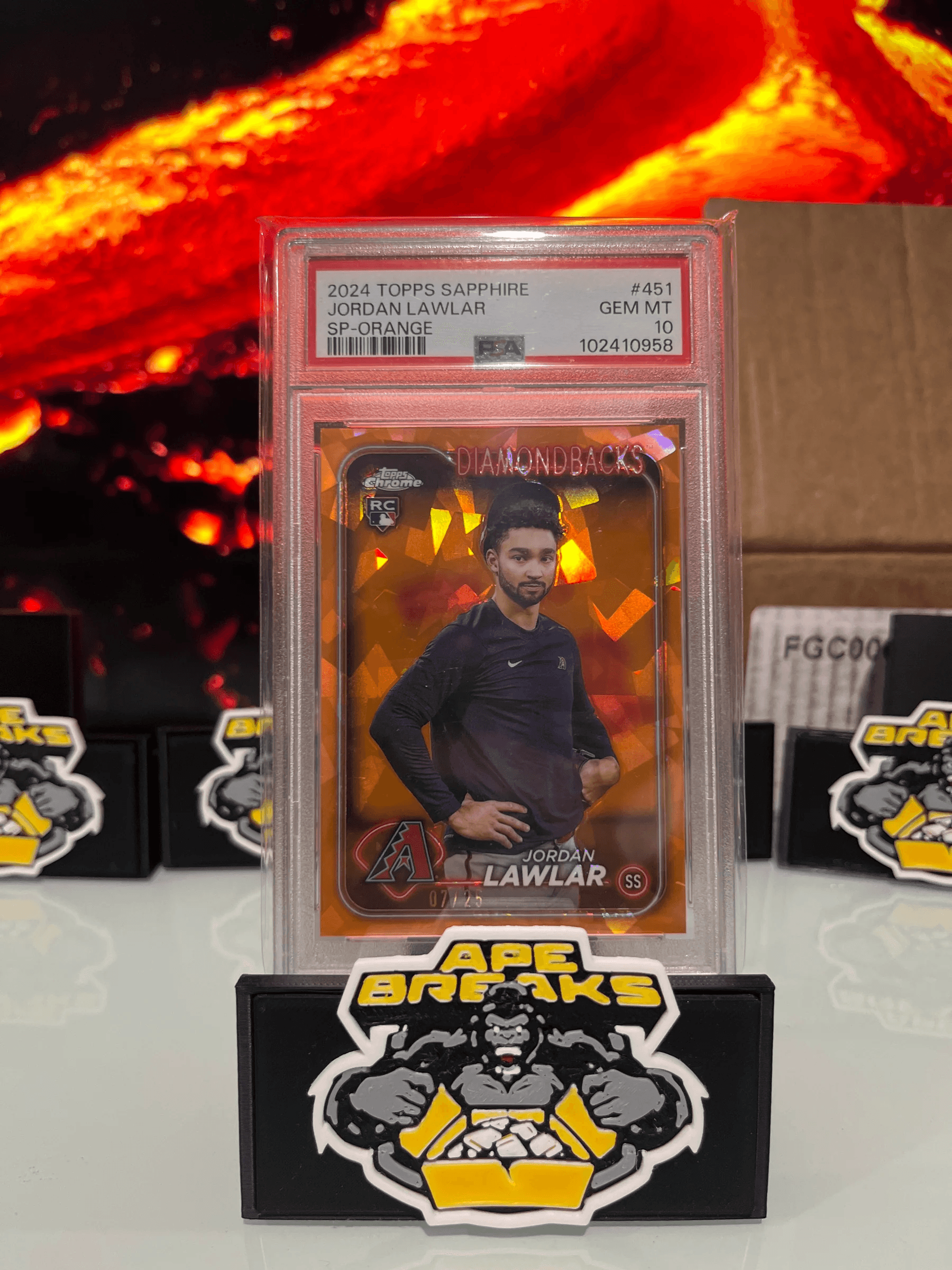 2024 Topps Sapphire Jordan Lawlar IV /25 PSA 10