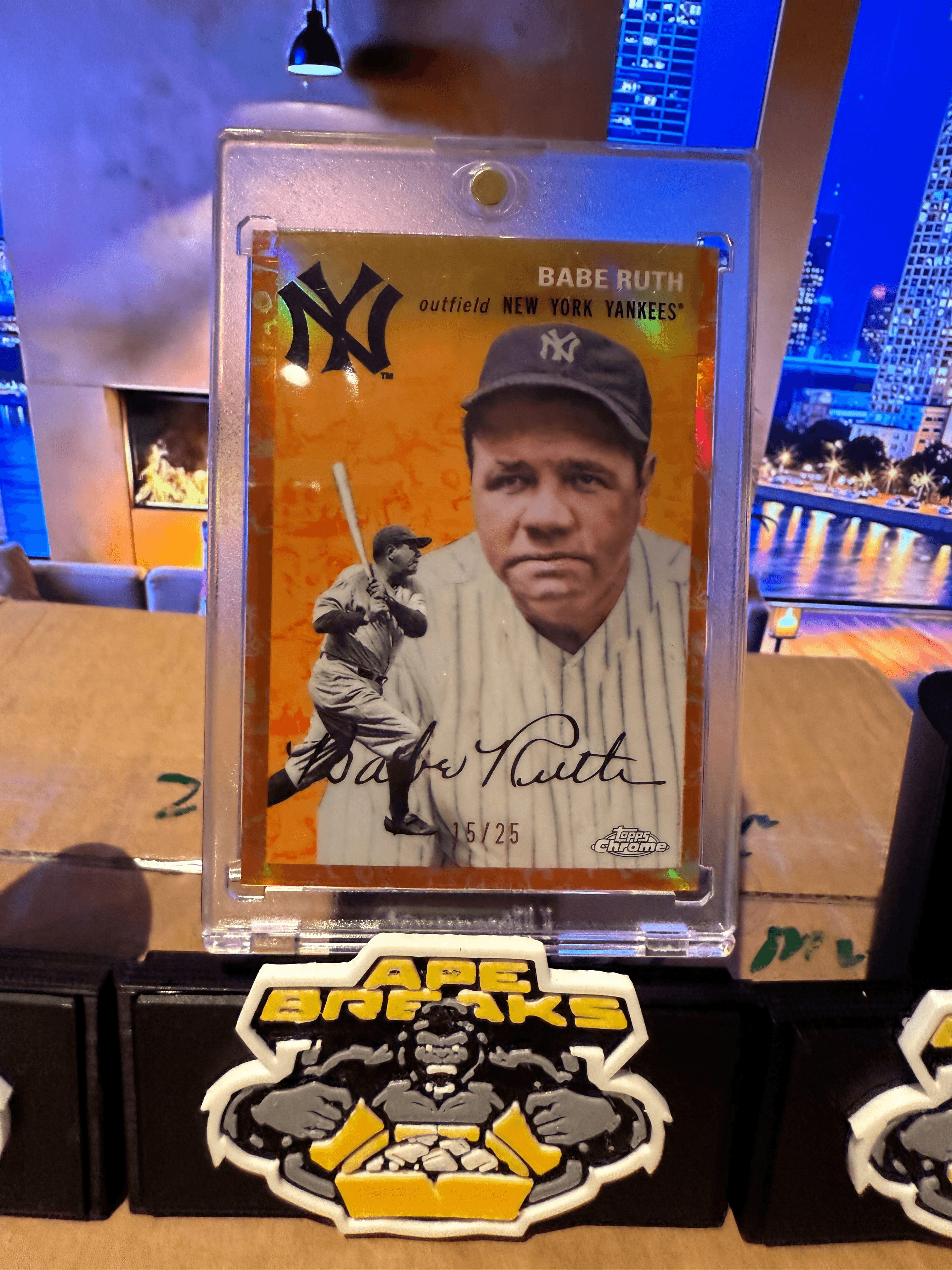 Topps Chrome Babe Ruth 15/25