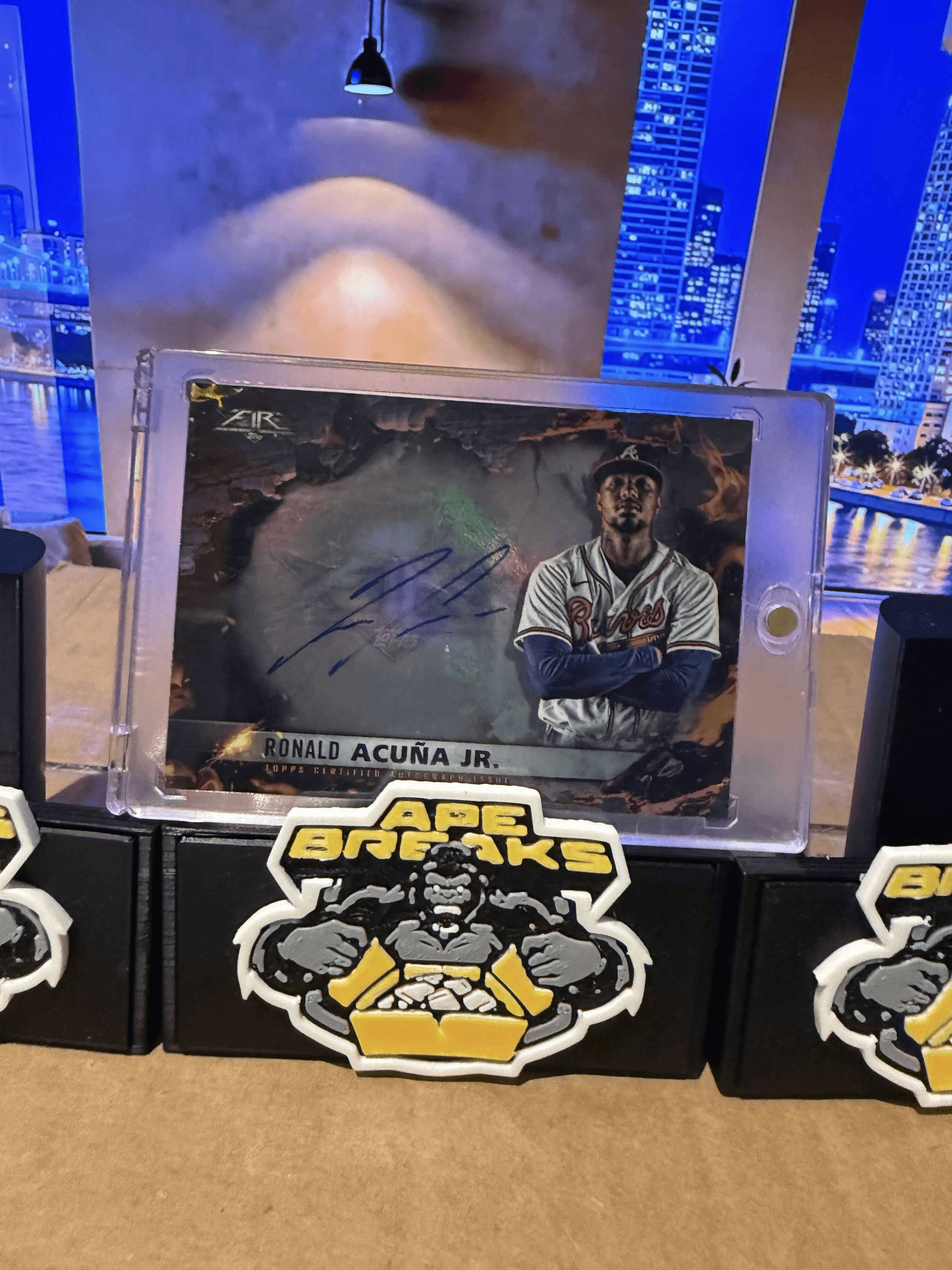 2022 Topps Fire Ronald Acuna Jr Scorching Sigs auto