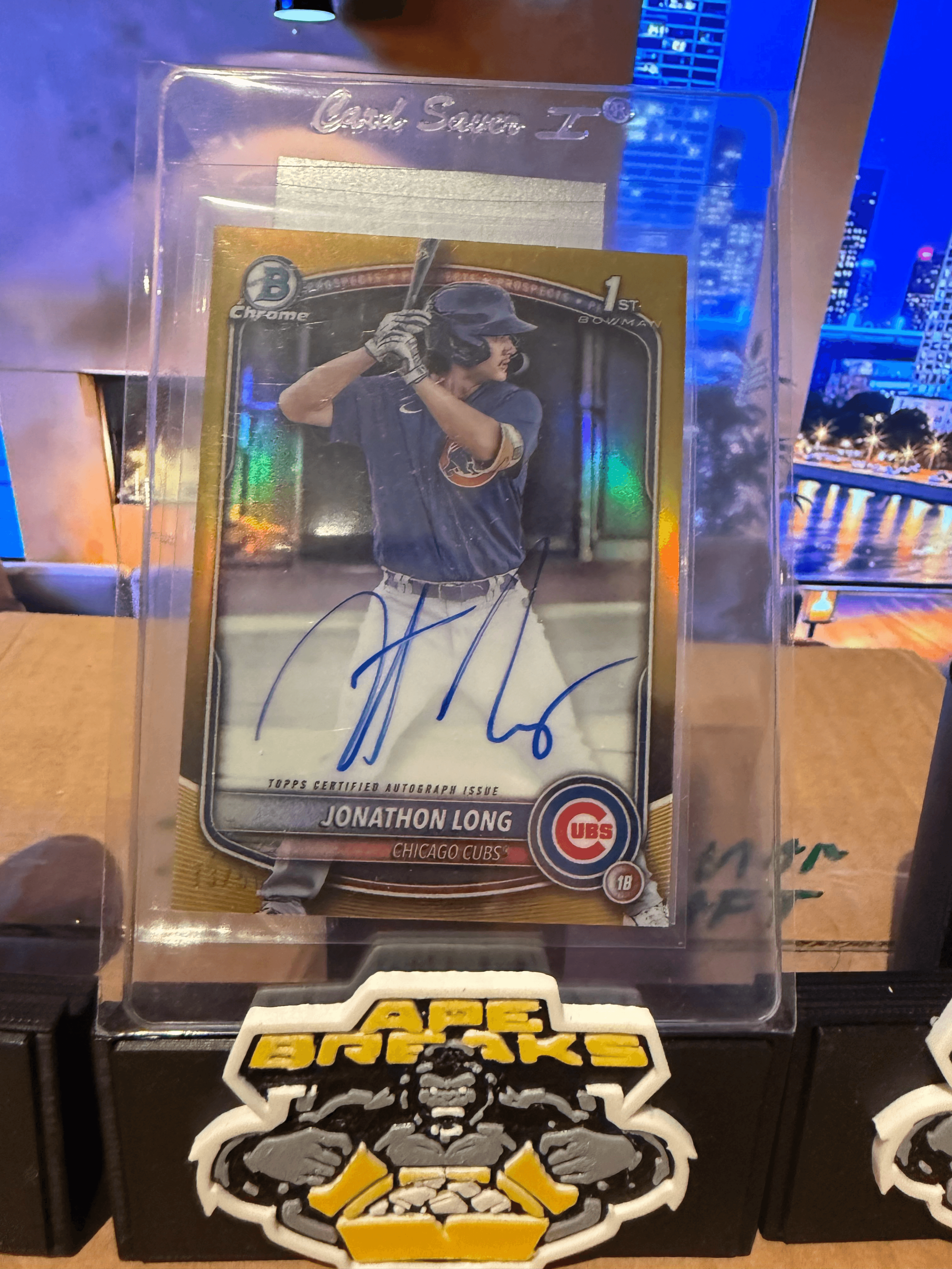 2025 Bowman Chrome Jonathan Long 1st true gold auto 13/50